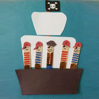 5 Little Pirates Felt Rhyme and Preschool Activity