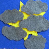 One Little Rain Cloud Felt Story for preschool