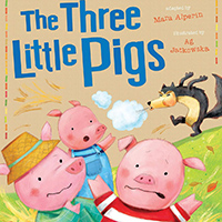 The Three Little Pigs Story picture book for preschool and kindergarten