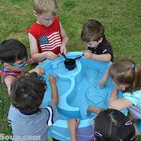 Water Measuring preschool activity