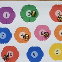 Bees Numbers Recognition preschool Activity