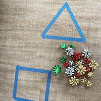 Bows Shapes preschool activity