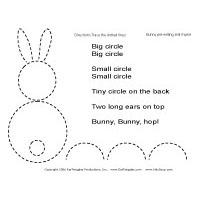 Bunny Pre-writing Skill Rhyme