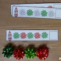 Gift Bows Patterns preschool math activity