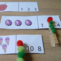 The Hungry Caterpillar Counting Cards activity and printable