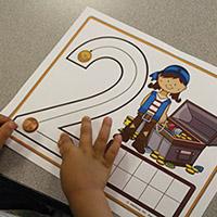 Pirate Number Mats - Number sense and fine motor skills activity
