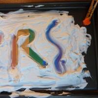 Rainbow Writing Sensory Play
