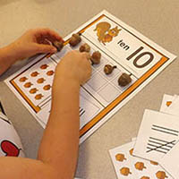 Squirrels Number Sense preschool activity