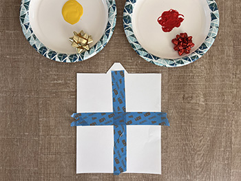 Bow print art for preschool and kindergarten