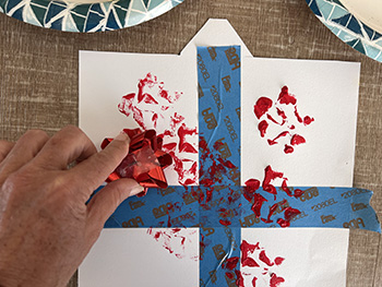 Bow print art for preschool and kindergarten