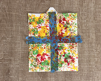 Bow print art for preschool and kindergarten