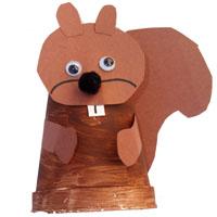 Cup Squirrel craft