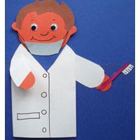Dentist Puppet hand puppet craft