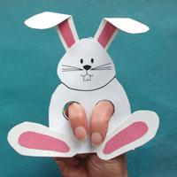 Bunny Finger Puppet craft