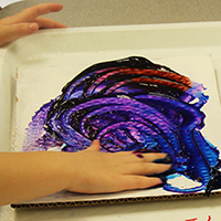 Space name art preschool activity and craft