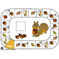 Collect Acorns preschool Math Game