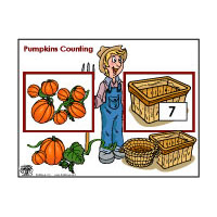 Pumpkins on the Vine Counting and number sense preschool activity