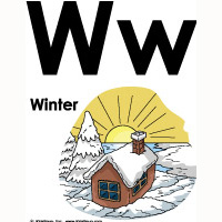 W like Winter Poster Preschool