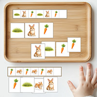 Bunny Pattern preschool activity 