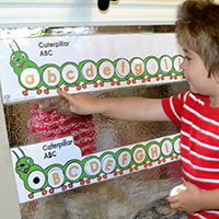 ABC Caterpillars - letters of the alphabet activity for preschool and kindergarten