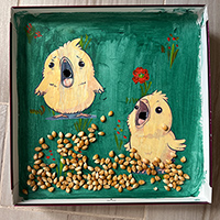 Feed the Chick fine motor skills activity preschool