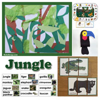 The rainforest preschool activities and crafts | KidsSoup