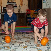 Pumpkin movement preschool activities and games