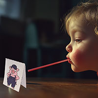 Blow the little pig - Three little pigs preschool activity