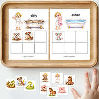 Dirty or Clean? Animal Sorting Activity