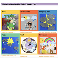 What’s the Weather Like Today? preschool activities and weekly plan