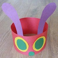 The Very Hungry Caterpillar Headband Craft for story time