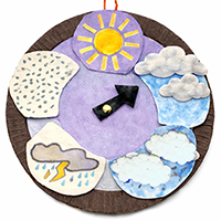 Weather Dial preschool craft