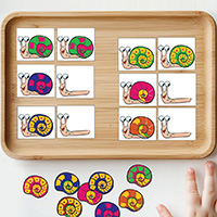 Matching Snail Shell Visual Discrimination Game
