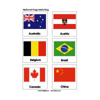 Winter Olympics Countries Flags Matching Game (Teacher-Made)