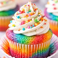 Rainbow Cupcakes colors snack