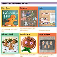 The Gingerbread Man Weekly Plan Preschool and Kindergarten