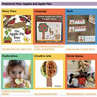 Apple preschool weekly plan