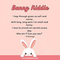 Bunny preschool riddle