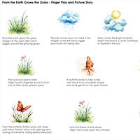 From the Earth Grows the Grass Fingerplay and Twiggle Story From the Earth Grows the Grass Fingerplay and Twiggle Story