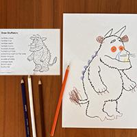  The Gruffalo Follow Directions Drawing activity and printables