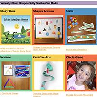 Shapes and Colors Preschool Weekly Plan and Preschool Activities
