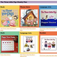 Three Little Pigs Preschool Weekly Plan