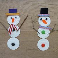 Let's build a Snowman! Preschool fine motor activity