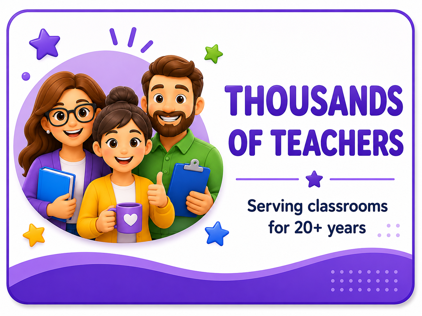 Thousands of teachers served