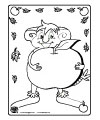 Apple coloring page