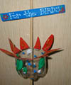 flower bird feeder