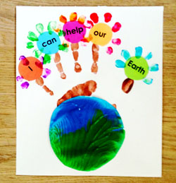 I can help our Earth - Earth Day craft from KidsSoup.com