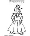 princess write and coloring page