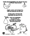 fruit and vegetable song print