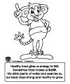 health and nutrition coloring page
